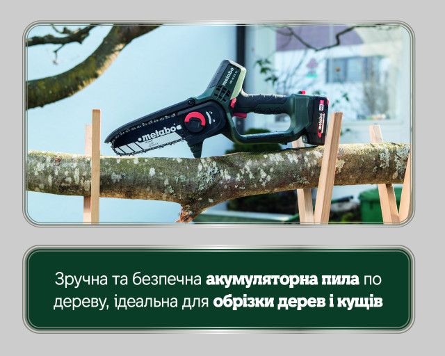 Акумуляторна пила по дереву Metabo MS 18 LTX 15 (600856500)