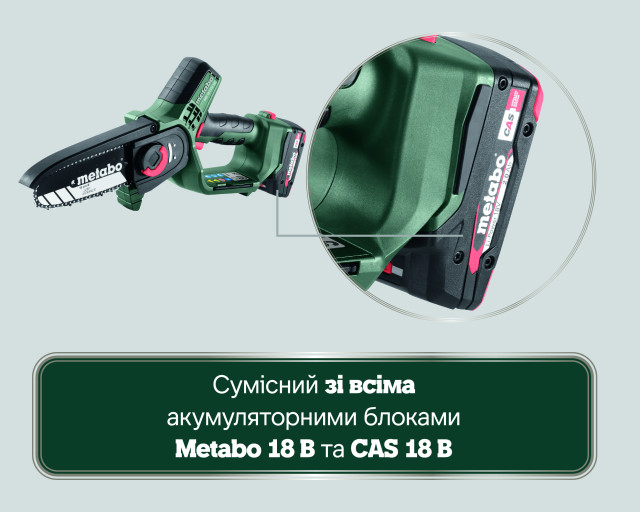 Аккумуляторная пила по дереву Metabo MS 18 LTX 15 (600856840)