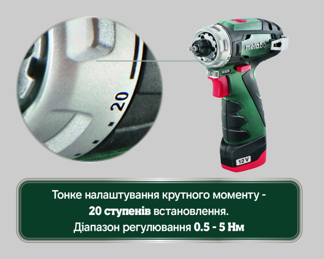 Аккумуляторная дрель-шуруповерт Metabo PowerMaxx BS Basic (600984500)