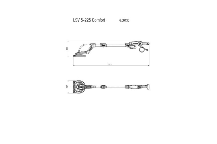 Шлифовальная машина с длинной рукояткой Metabo LSВ 5-225 Comfort (600136000)