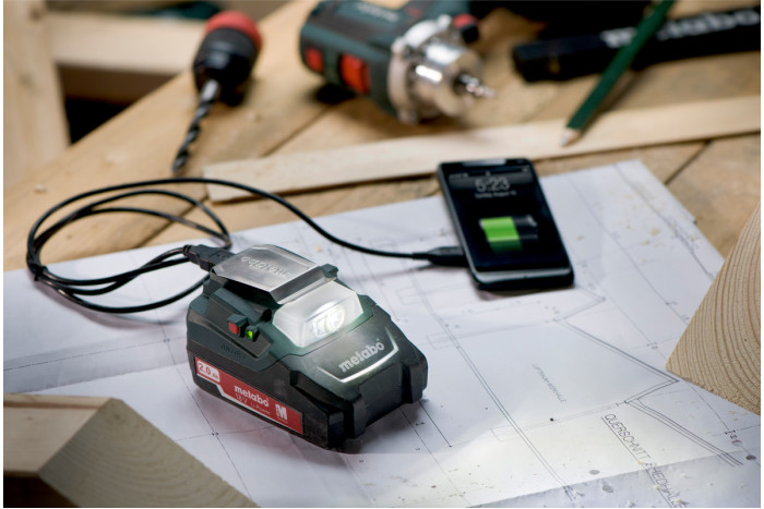 Аккумуляторный адаптер питания Metabo PA 14.4-18 LED-USB (600288000)