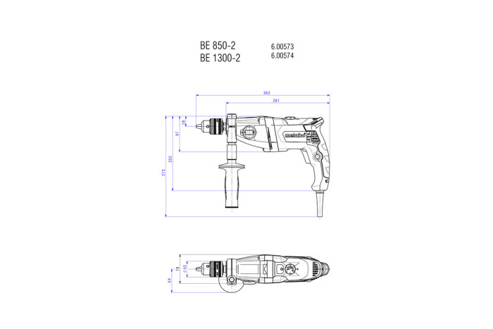Дриль Metabo BEВ 1300-2 (600574000)