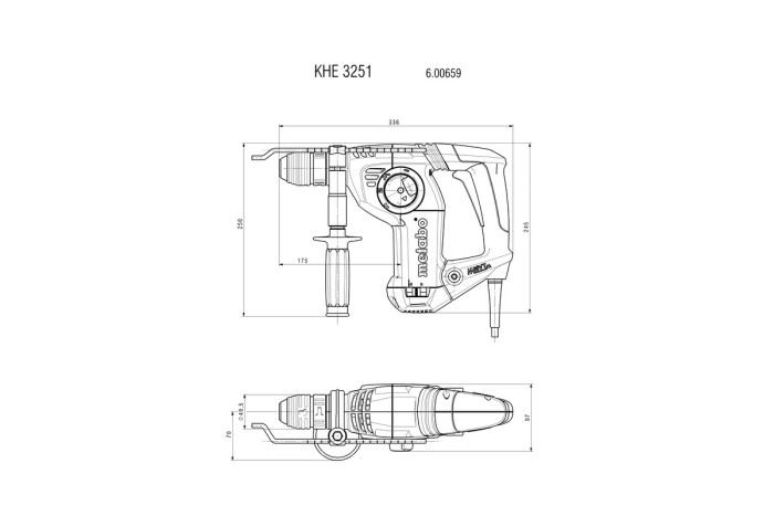 Комбінований перфоратор Metabo KHE 3251 (600659000)