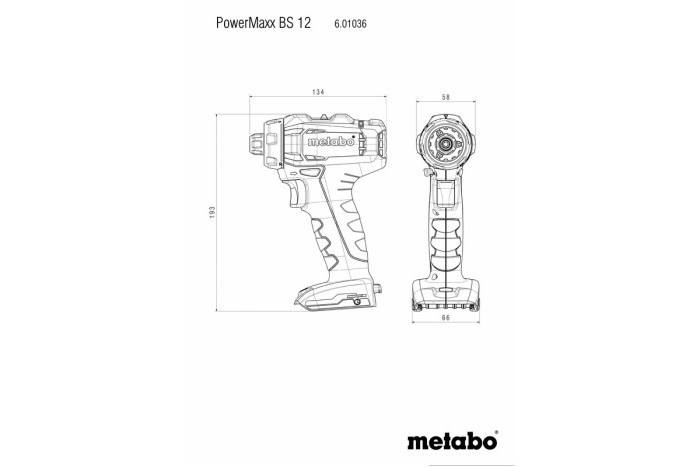 Акумуляторний дриль-шуруповерт Metabo PowerMaxx BS 12 Set (601036870)
