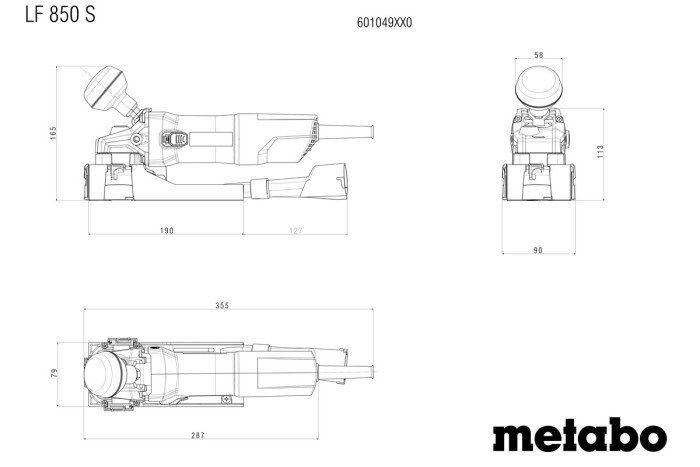 Фреза для зняття лаку Metabo LF 850 S (601049500)