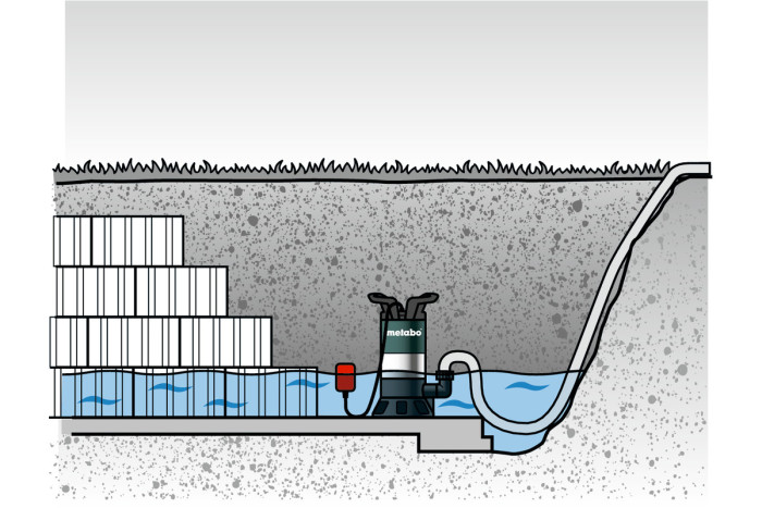 Погружной насос для грязной воды Metabo PS 18000 SN (0251800000)