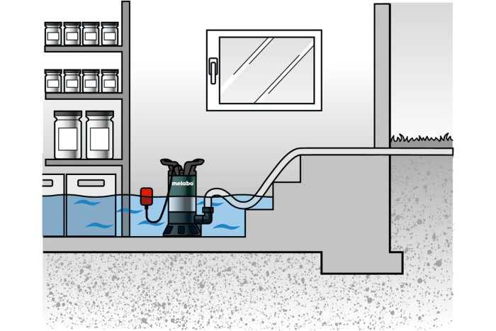 Погружной насос для грязной воды Metabo PS 18000 SN (0251800000)