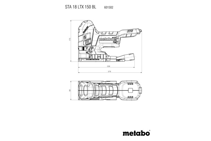 Аккумуляторный лобзик Metabo STAB 18 LTX 150 BL (601503850)