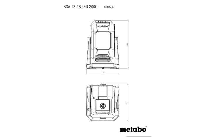 Аккумуляторный прожектор Metabo BSA 12-18 LED 2000 (601504850)
