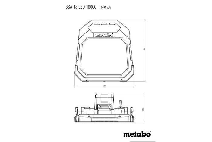Аккумуляторный прожектор Metabo BSA 18 LED 10000 (601506850)