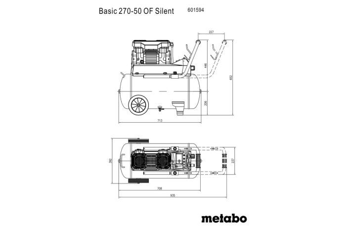 Компресор Metabo Basic 270-50 OF Silent (601594000)