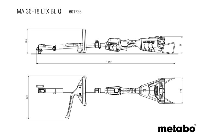 Аккумуляторный многофункциональный привод Metabo MA 36-18 LTX BL Q (601725850)