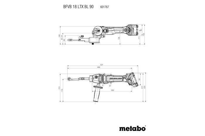 Аккумуляторный ленточный напильник Metabo BFВB 18 LTX BL 90 (601767840)