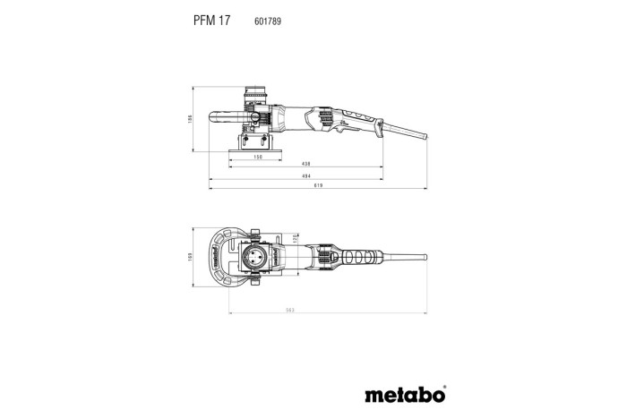 Торцева фреза по металу Metabo PFM 17 (601789500)