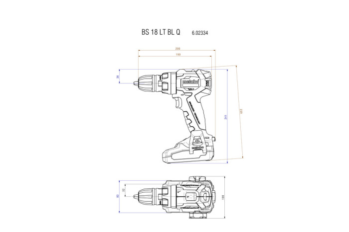 Акумуляторний дриль-шуруповерт Metabo BS 18 LT BL Q (602334840)