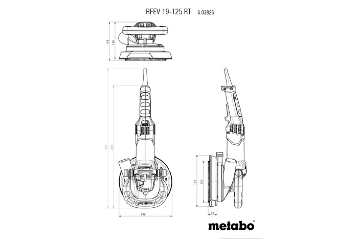 Фреза для ремонтных работ Metabo RFEВ 19-125 RT (603826710)