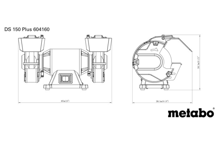 Заточувальний верстат Metabo DS 150 Plus (604160000)