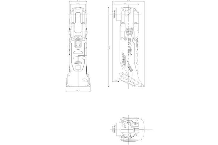 Аккумуляторный универсальный резак Metabo MT 18 LTX (613021890)