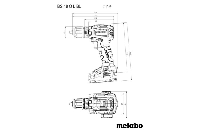 Акумуляторний дриль-шуруповерт Metabo BS 18 L BL Q (613156840)
