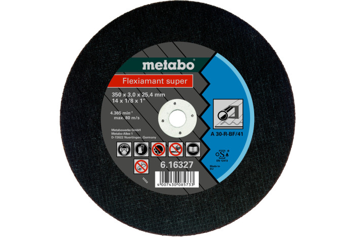 Відрізний диск Metabo Flexiamant super 350x3,0x25,4 Сталь, TF 41 (616339000)