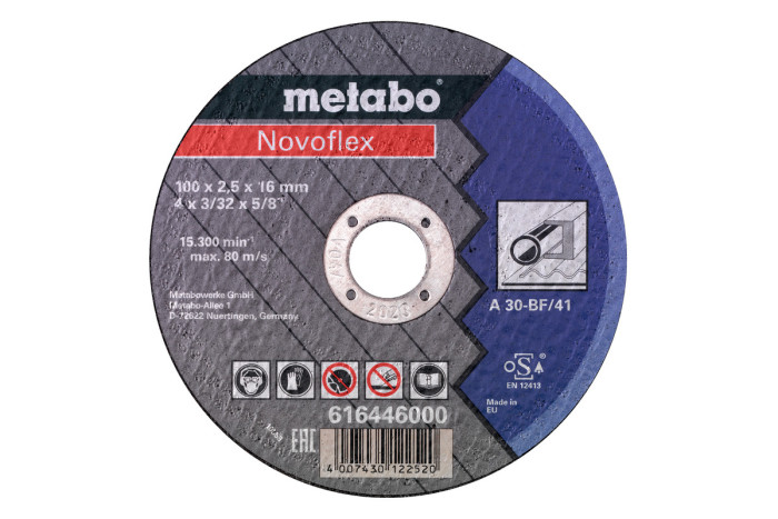 Отрезной диск Metabo Novoflex 100х2,5х16,0 Сталь, TF 41 (616446000)
