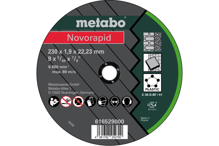 Novorapid Universal TF41 Metabo 230x1,9x22,2 мм (616529000)