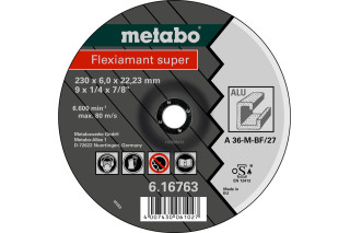 Зачистной диск Metabo Fleхiamant Super 125х6,0х22,2 Алюминий, SF 27 (616749000)