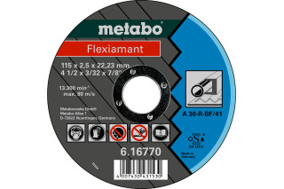 Відрізний диск Metabo Flexiamant 115x2,5x22,2 Сталь, TF 41 (616770000)