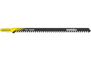 5 пилкових полотен для лобзиків Metabo «Fast Wood», 155/ 4,0 мм (623603000)