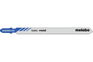 5 пилкових полотен для лобзиків Metabo «Basic Metal», 106/ 1,2 мм (623629000)