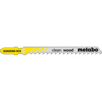 3 лобзиковые пилки Metabo «Clean Wood», 74/ 4,0 мм (623962000)