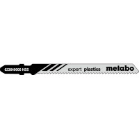 5 лобзиковых пилок Metabo «Expert Plastics», 74/2,0 мм (623640000)