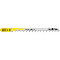 5 лобзиковых пилок Metabo «Clean Wood», 91 мм/ 3,0 (623654000)
