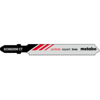 3 пилкових полотна для лобзиків Metabo «Expert Inox», 57/ 1,1 мм (623662000)