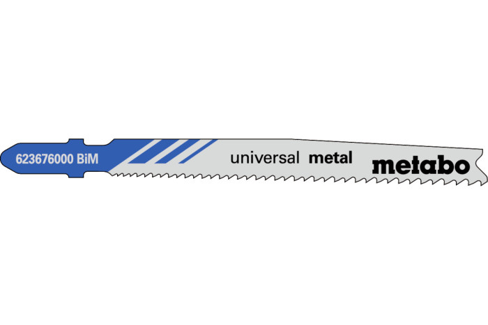 5 лобзиковых пилок Metabo «Universal Metal», 74 мм/Progr. (623676000)