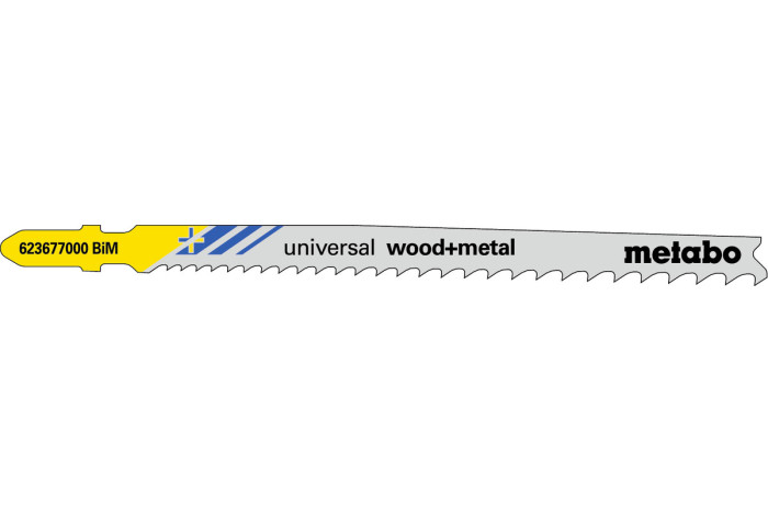 25 лобзиковых пилок Metabo «Universal Wood + Metal», 106 мм/Progr. (623621000)