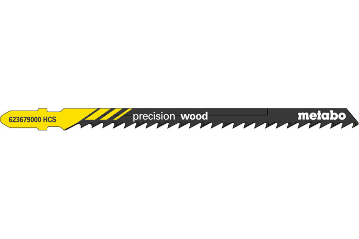 5 лобзиковых пилок Metabo «Precision Wood», 104/ 4,0 мм (623679000)