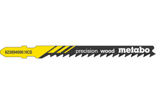 5 лобзиковых пилок Metabo «Presicion Wood», 74/ 4,0 мм (623694000)