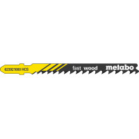 5 лобзиковых пилок Metabo «Fast Wood», /Progr. (623921000)