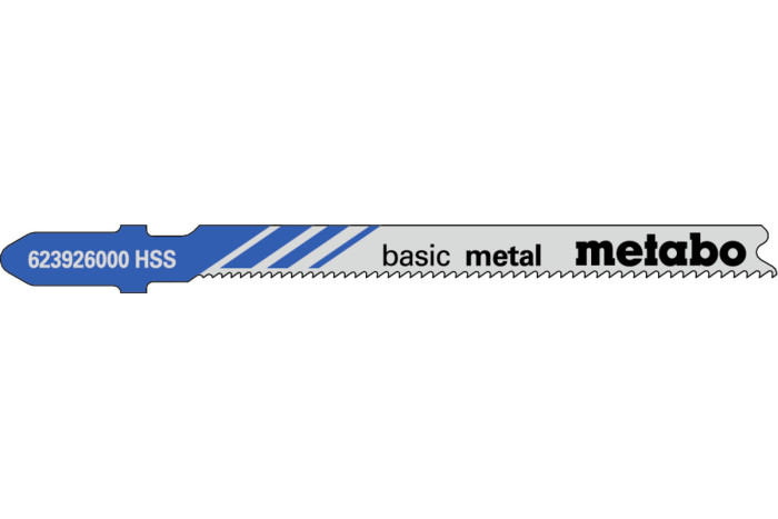 5 пилкових полотен для лобзиків Metabo «Basic Metal», 66 мм/Progr. (623926000)