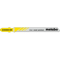 5 лобзиковых пилок Metabo «Clean Wood Premium», 74/ 1,7 мм (623948000)