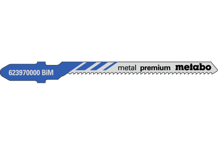 5 лобзиковых пилок Metabo «Metal Premium», 57/ 1,5 мм (623970000)