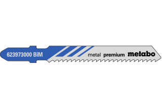 5 пилкових полотен для лобзиків Metabo «Metal Preumium», 51/ 2,0 мм (623973000)