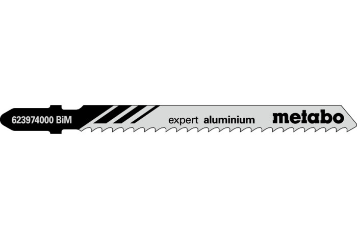 5 пилкових полотен для лобзиків Metabo «Expert Aluminium», 75/ 3,0 мм (623974000)