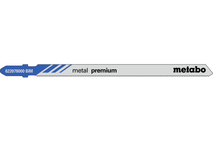 5 лобзиковых пилок Metabo «Metal Premium», 106/ 1,1 мм (623978000)