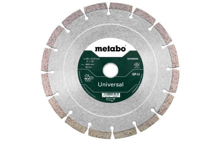Алмазный отрезной диск Metabo 230x22.23 mm SP-U (624298000)
