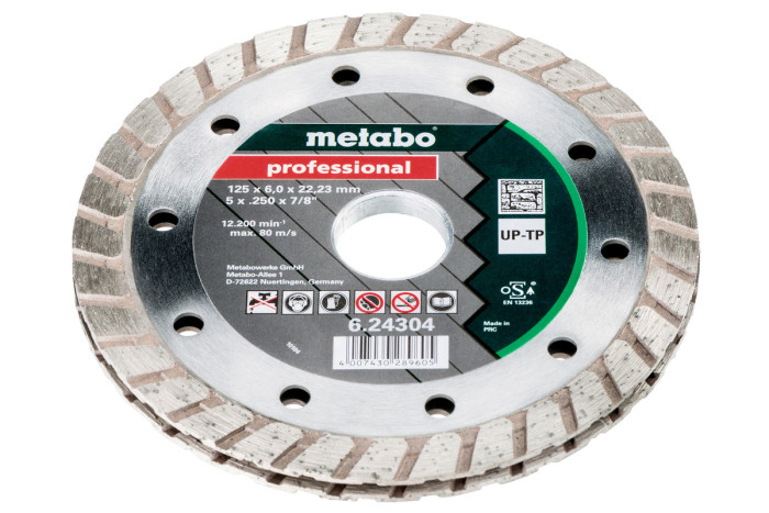 Алмазный диск Metabo 125x6x22,23 mm "professional" (624304000)