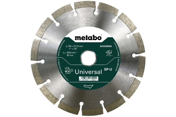 Алмазный отрезной диск Metabo 180x22,23 мм (624309000)
