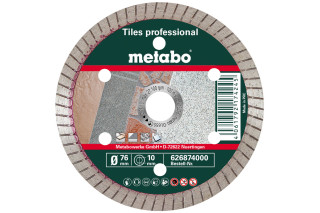 Алмазный отрезной круг Metabo 76x10,0 мм, «TP», для плитки «Professional» (626874000)