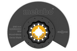 Сегментное пильное полотно Metabo дерево/металл, BIM, Ø 85 мм (626960000)